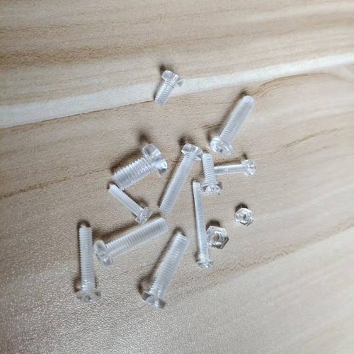 m3m4m5m6圆头十字透明塑料pc螺丝塑胶螺丝杆高透明六角螺母紧固件