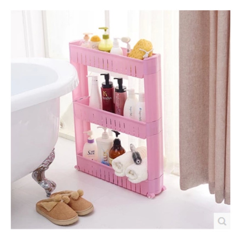 浴室厨房夹缝置物架整理夹缝架塑料缝隙收纳架移动置物架