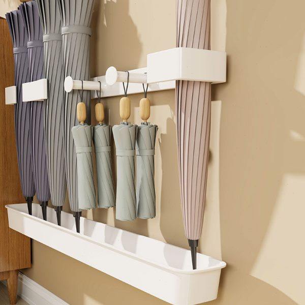 入户门后免打孔折叠雨伞整理收纳架家用门后大容量伞架壁挂置物架,收纳整理,壁式收纳盒,淘宝优惠券,粉丝福利购,淘宝优惠卷
