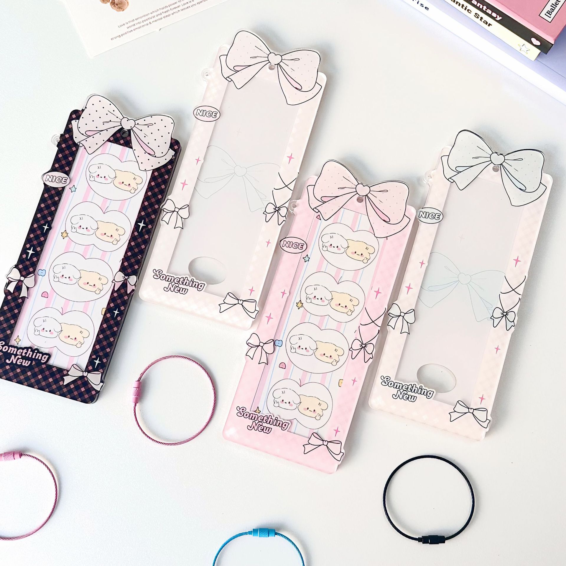 ins芭蕾蝴蝶结亚克力人生四宫格