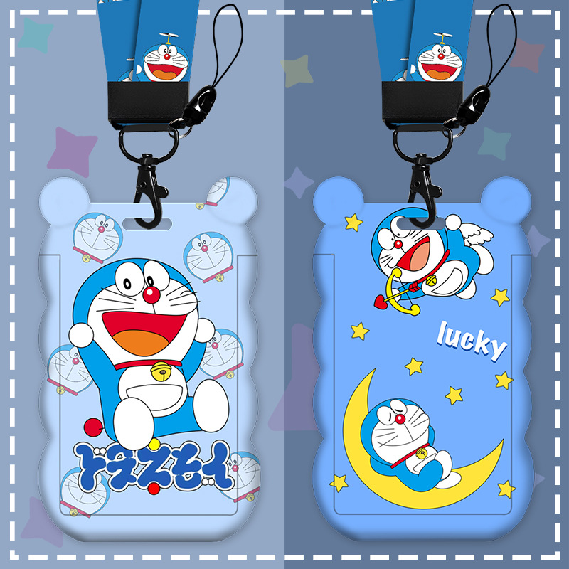 卡通可爱哆啦A梦创意公交地铁门