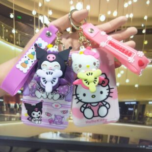 卡通三丽鸥卡套钥匙扣挂件学生卡套汽车钥匙链配饰公交卡卡套