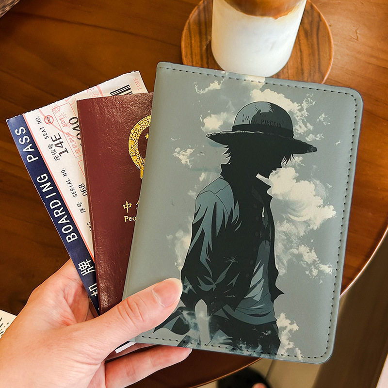 海贼王漫画护照夹证件包保护套多功能卡包出国旅行便携收纳机票