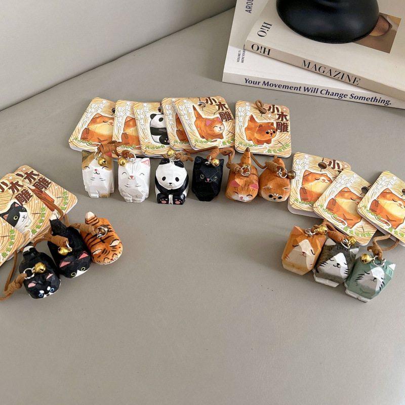 木雕小挂件匠人匠心小巧可爱手机