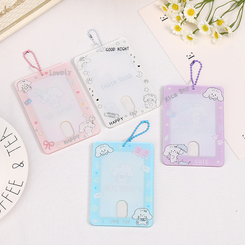 原创年年狗狗小卡展示架立牌卡砖