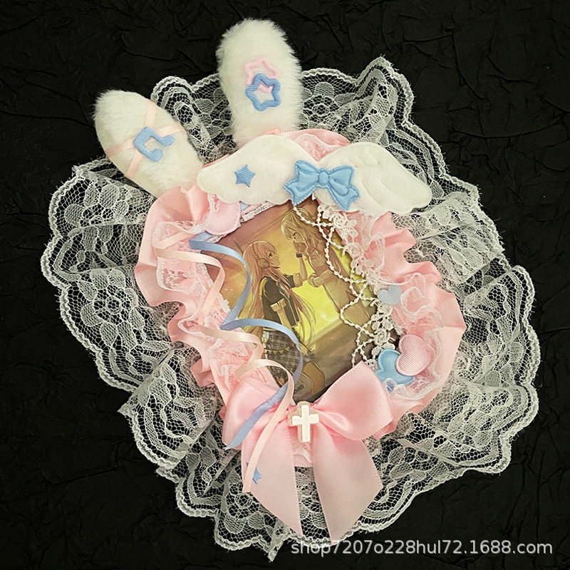 二次元动漫周边diy手工卡套成品材料包明星小卡片咕卡花边ins卡套