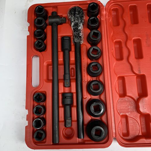 21件套3/4重型风炮套筒组套重型六角套筒十二花套筒扳手汽修工具