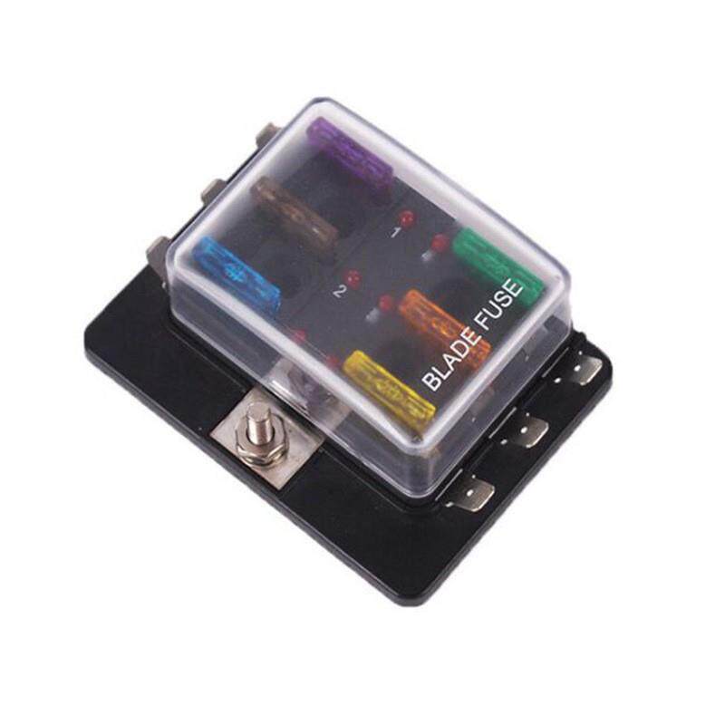 6路单正极保险盒6路带灯保险盒1进多出保险盒PC接线端子款