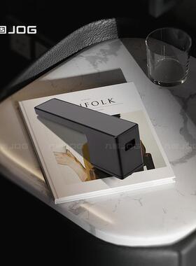 九固一字静音磁吸卧室房门锁意式灰色隐藏钥匙孔极简生态门锁方款