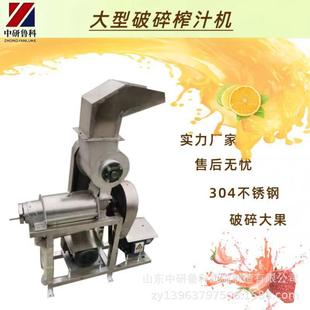 大型菠萝石榴破碎榨汁设备工业水果蔬菜榨汁机九月黄挤汁机