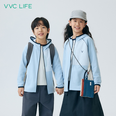 VVClife撞色连帽外套
