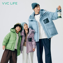 VVC life后雪甲90白鸭绒羽绒服亲子款2025年冬季加厚百搭夹克外套