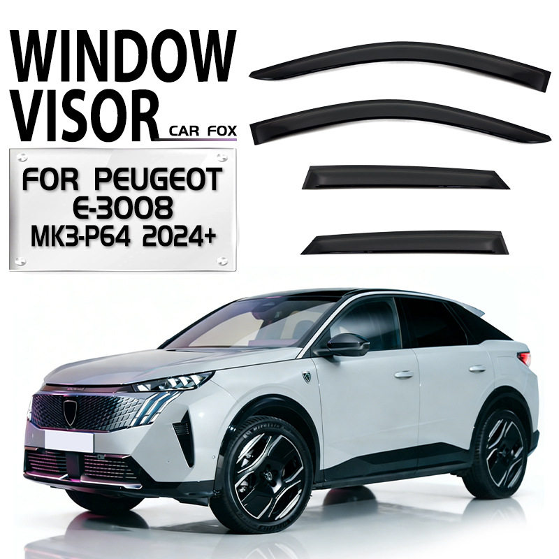 适用标致Peugeote3008Windowvisore-3008晴雨挡雨遮阳导流板