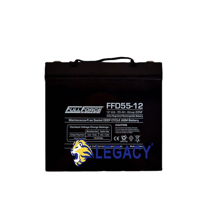 Fullriver蓄电池FFD55-12直流屏UPS深循环AGM12V55AH备用电源