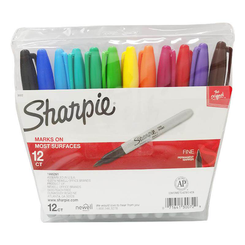 SHARPIE/三福31993系列24色套装油性记号笔纹身笔1mm油性笔