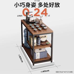 家用小茶台桌子沙发边几侧边柜茶水柜现代简约简易移动小茶几茶桌