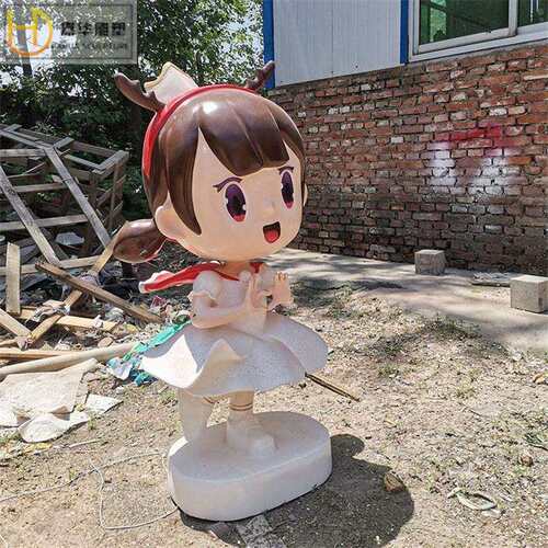 大型玻璃钢雕塑商场迎宾端美陈节日活动卡通公仔户外陈列装饰