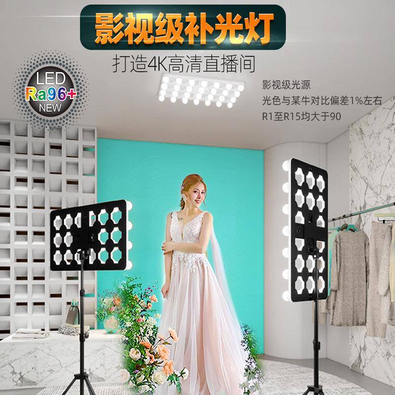 拍照柔光灯拍摄打光灯直播补光灯服装珠宝摄影灯阔光灯WV-399A