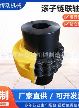 链条联轴器GL型罩壳滚子齿轮链条电机连接器KC5018双排链条联轴器