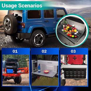 4门多功能尾钢板置物架改装 直销牧马人JK2007 20172