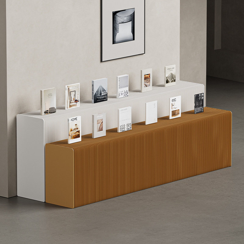 展示台白色折叠纸中岛展示柜饰品展示陈列高级感便携产品图片