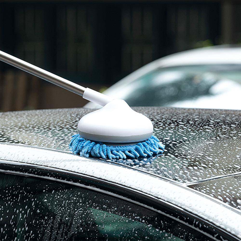无线电动洗车拖把多功能伸缩清洁器洗小汽车门窗天花板刷子