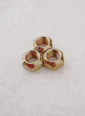 DIN980V美制全金属锁紧螺母六角压点锁紧螺母7/16-14