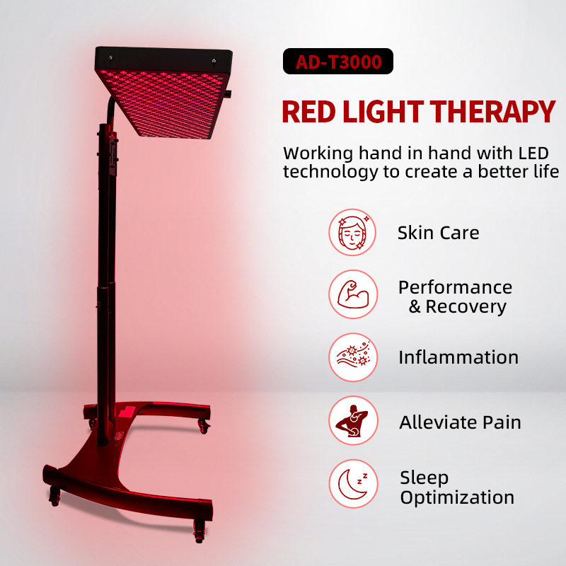 3000瓦理疗灯带支架黑色按摩床用红外光灯面板led infrared lamp