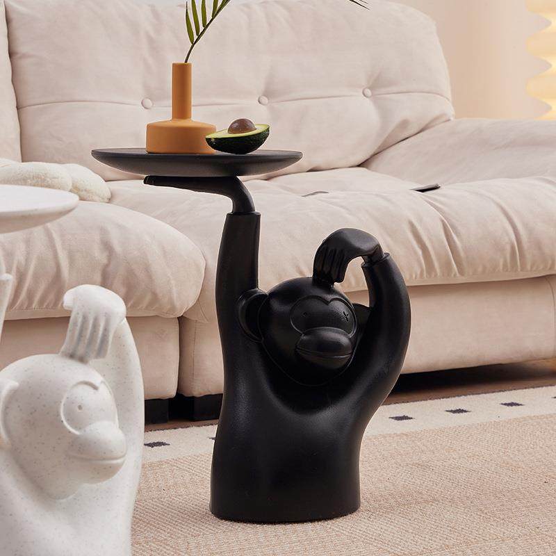 现代简约创意小户型沙发边几轻奢卧室落地装饰摆件猴子茶几托盘,节庆用品/礼品,新娘配件,淘宝优惠券,粉丝福利购,淘宝优惠卷