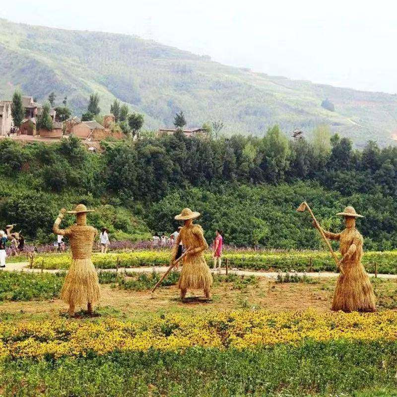 稻草藤编制作手工编织动物人物农耕文化小品造型雕塑草编卡通摆件,纺织面料/辅料/配套,纺织机械配件,淘宝优惠券,粉丝福利购,淘宝优惠卷