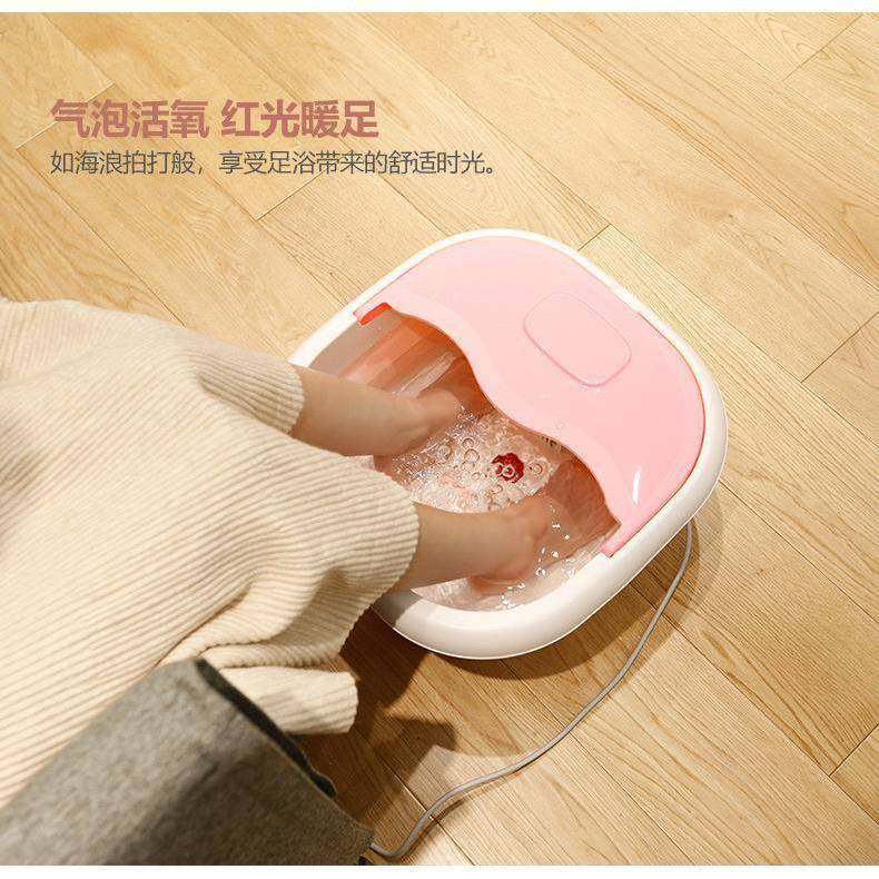 电动泡脚桶全自动恒温加热按摩洗脚盆可折叠足浴盆电热暖脚按摩器