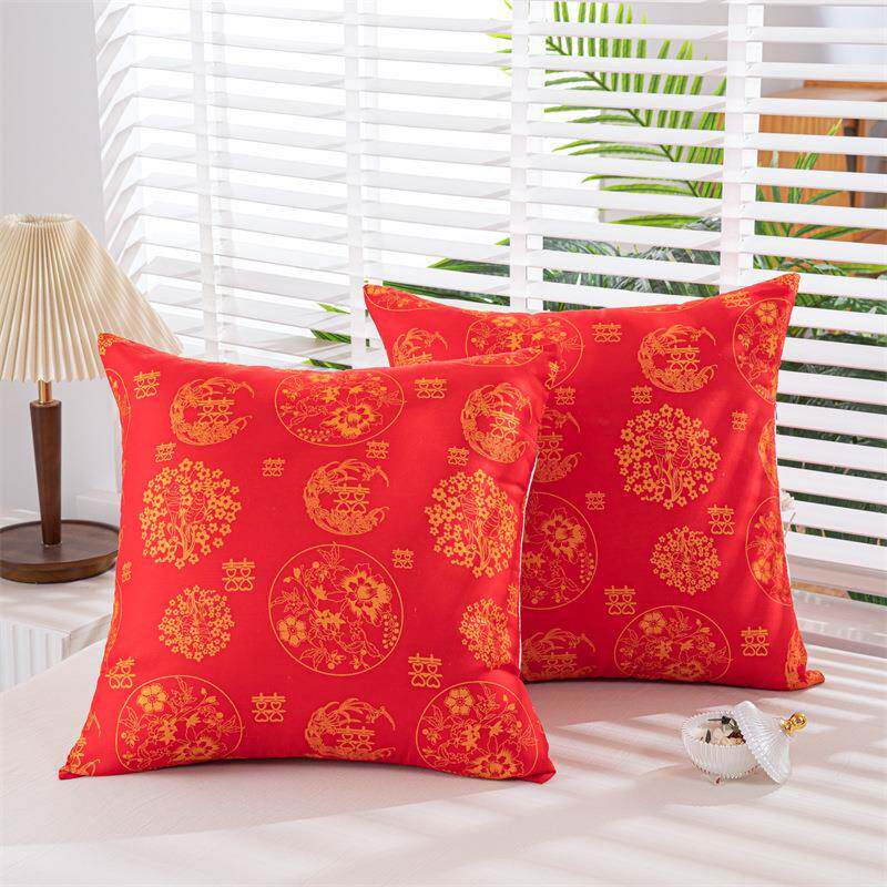 婚庆套件大红色60*60靠枕芯结婚抱枕芯沙发客厅靠背心内胆内芯