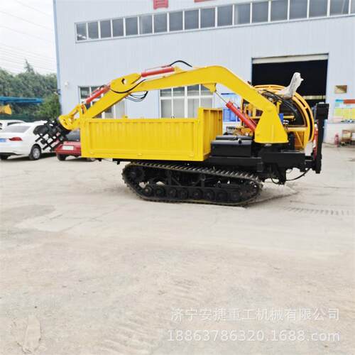 旋转盘履带随车抓5-12吨挖掘抓木一体车烂泥地履带式运输随车抓