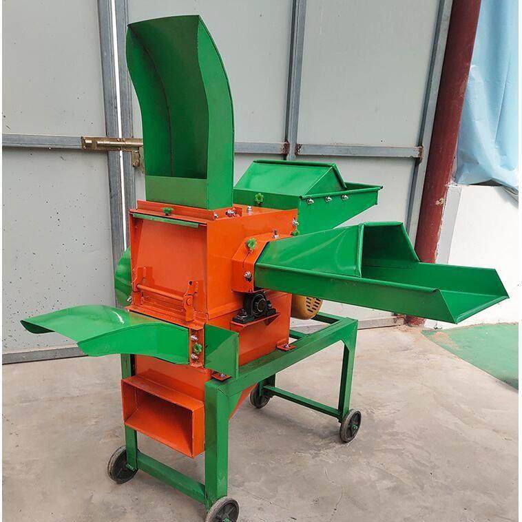 甘肃新型铡草机家用两相电碎草揉丝机青贮秸秆粉碎铡草机