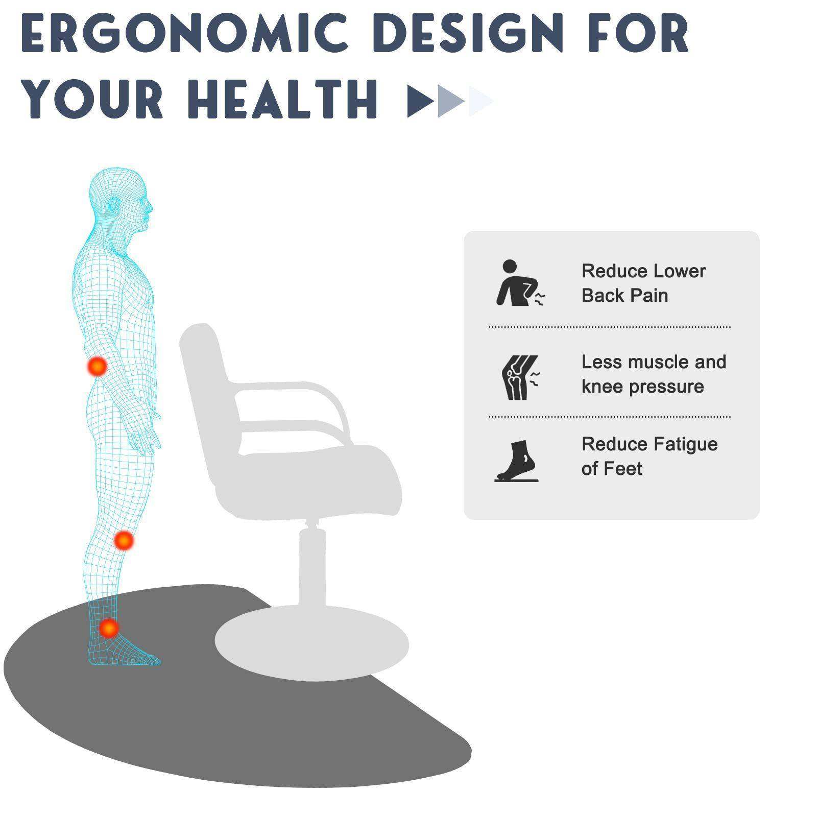 椅垫家用发廊垫子发廊抗疲劳沙龙脚垫办公室按摩椅防滑垫