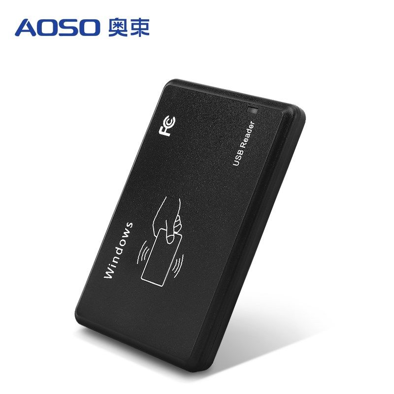 奥束 会员卡IC读卡器USB口感应ID读卡即插即用15693读卡器M1读写