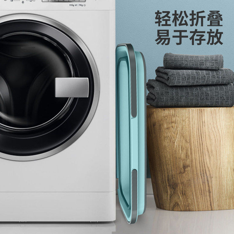 新疆包邮折叠拖把桶长方形家用大号加厚耐用手提桶塑料拖布桶水桶