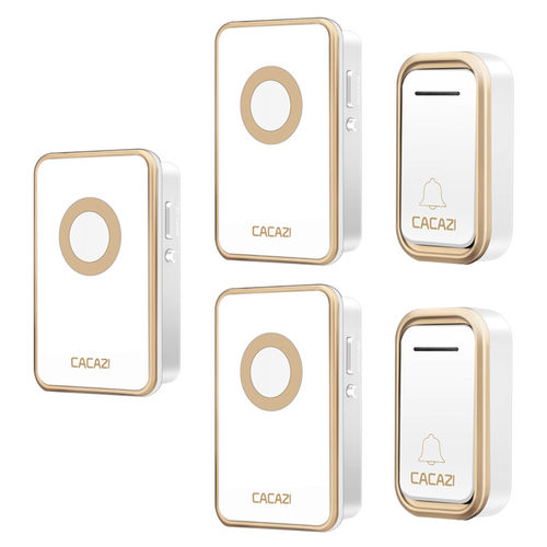 无线家用门铃 遥控远距离电铃二拖三交流防水防串响老人呼叫器