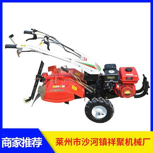 四驱微耕机汽油小型自走式柴油农用田园大棚开沟除草耕地机多功能