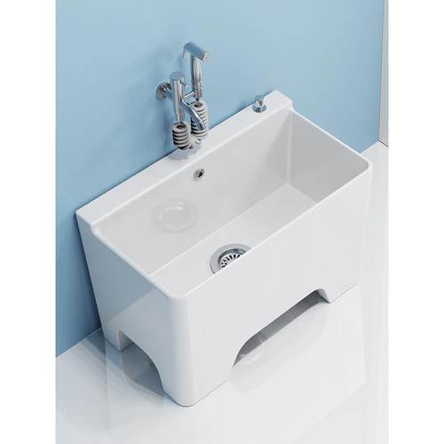 cs尚象洗拖把池阳台卫生间地盆高脚落地式拖布池陶瓷家用墩布池大