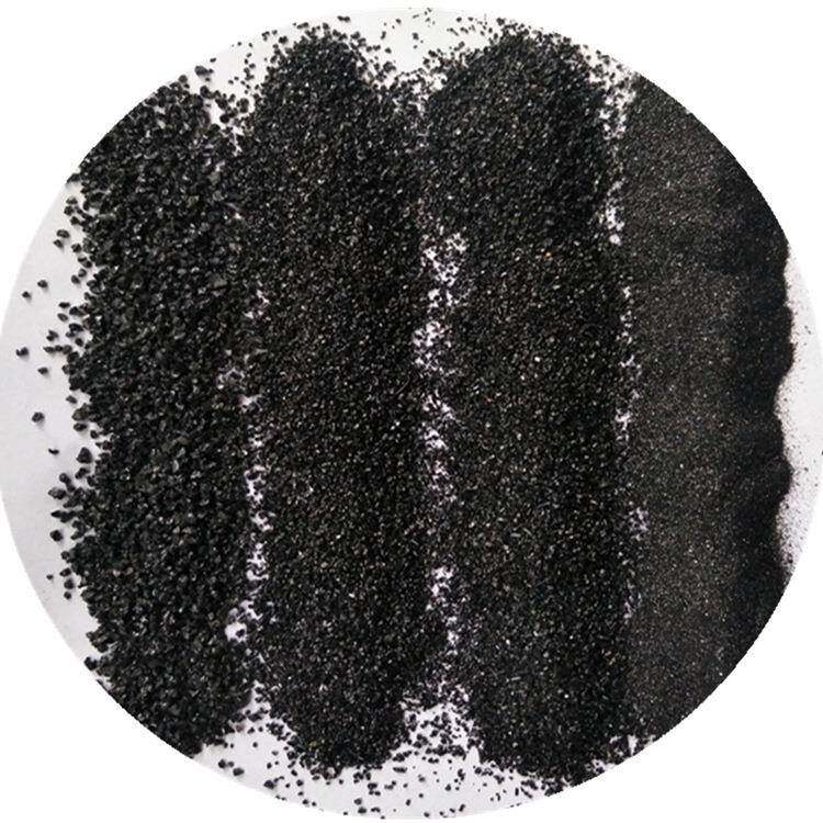 直销黑色石英砂透水地坪砖用亮黑砂黑晶沙真石漆涂料用黑彩砂
