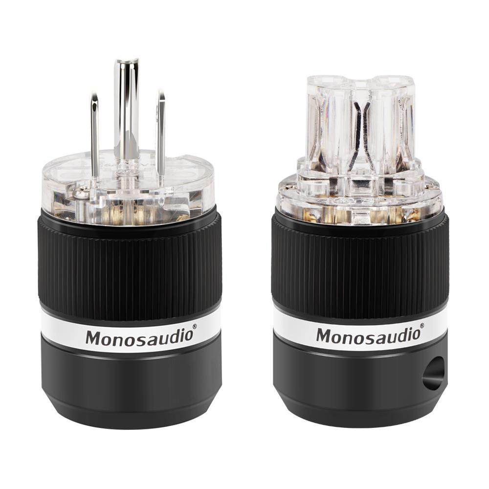Monosaudio/慕丝纯紫铜电US美式功放音响发烧IEC连接器