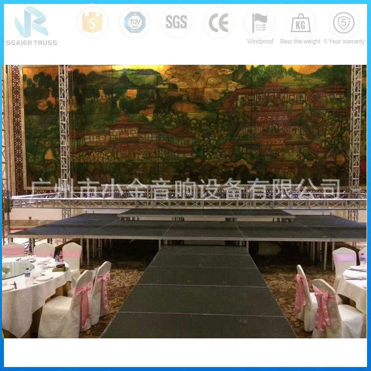 移动拼接舞台组装玻璃t台t型舞台尺寸