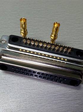 大电流D-SUB(27W2)打线式母头直销27W2压线式母座连接器