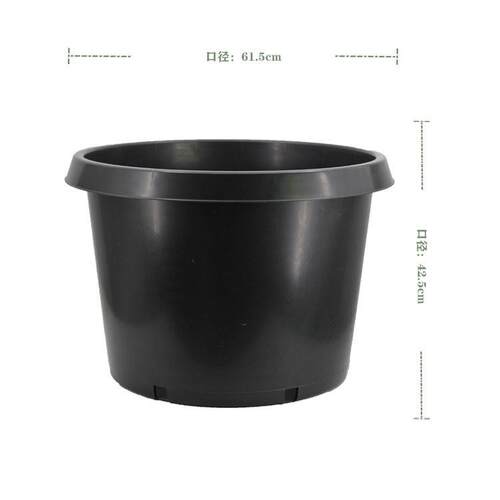 25加仑盆黑色塑料种植大号育苗园艺果树25加仑花盆