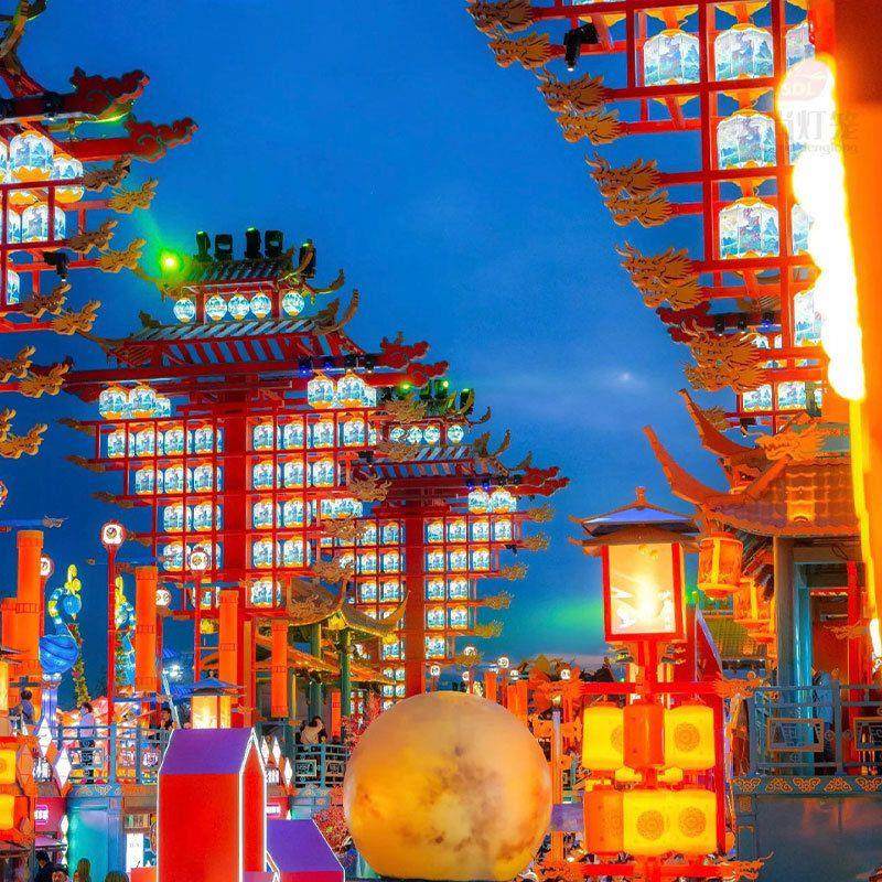 网红户外不夜城宫灯国潮仿古灯笼风景区文旅街道花灯创意装饰中国,节庆用品/礼品,花灯,淘宝优惠券,粉丝福利购,淘宝优惠卷