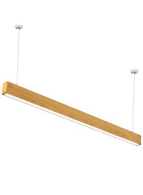 极会简铝材木纹办一长条灯字茶92762648室公室吊灯线条方通店铺商