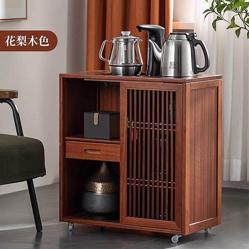 可移茶台烧水壶体茶水柜边实木客厅沙发边几-一茶桌饮水动桶收纳