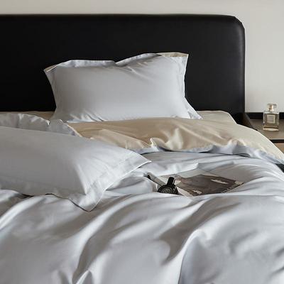 全棉纯色双拼四用件套家纯棉EDB双床拼单被套套床笠件