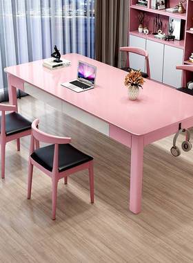 客厅化大书实木工作台家约用简亲子阅读习桌74660书房学长条办公